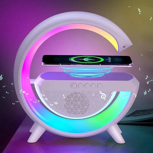 LunaGlow 4-in-1 Smart Night Light & Wireless Charging Bluetooth Speaker